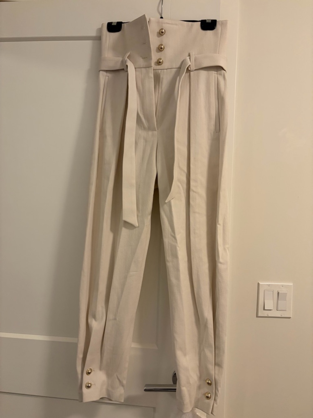 IRO Paper-bag style high waisted pants